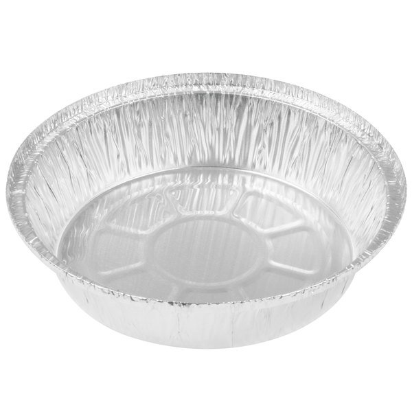 7″  round foil party tray